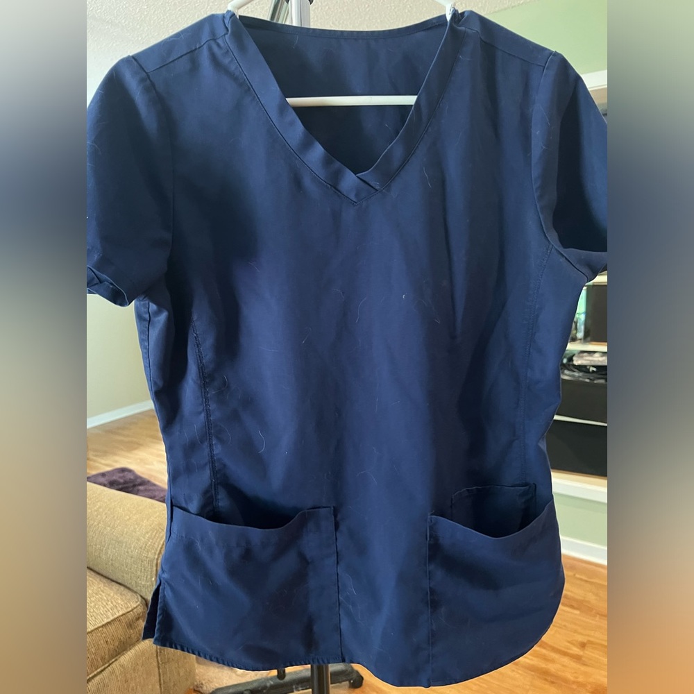Scrubology navy top XS
